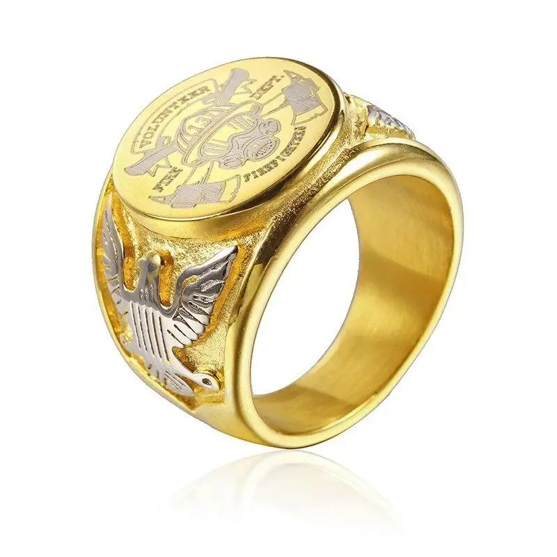 Bague acier homme militaire - Image 11