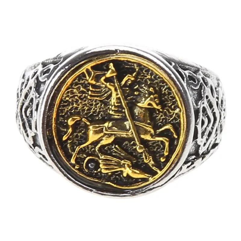 BAGUE MILITAIRE - CHEVALIER IMPITOYABLE (ARGENT) - Image 10