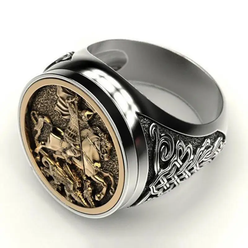 BAGUE MILITAIRE - CHEVALIER IMPITOYABLE (ARGENT) - Image 5