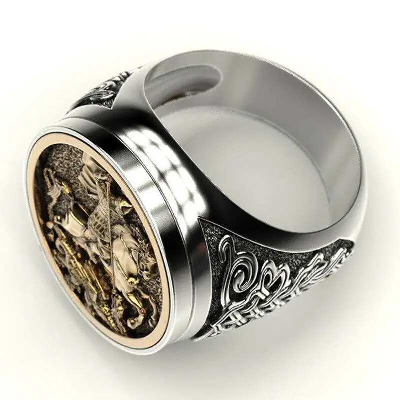 BAGUE MILITAIRE - CHEVALIER IMPITOYABLE (ARGENT) - Image 6