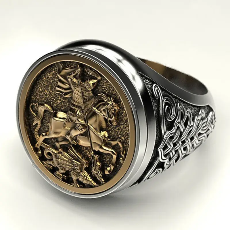 BAGUE MILITAIRE - CHEVALIER IMPITOYABLE (ARGENT) - Image 7