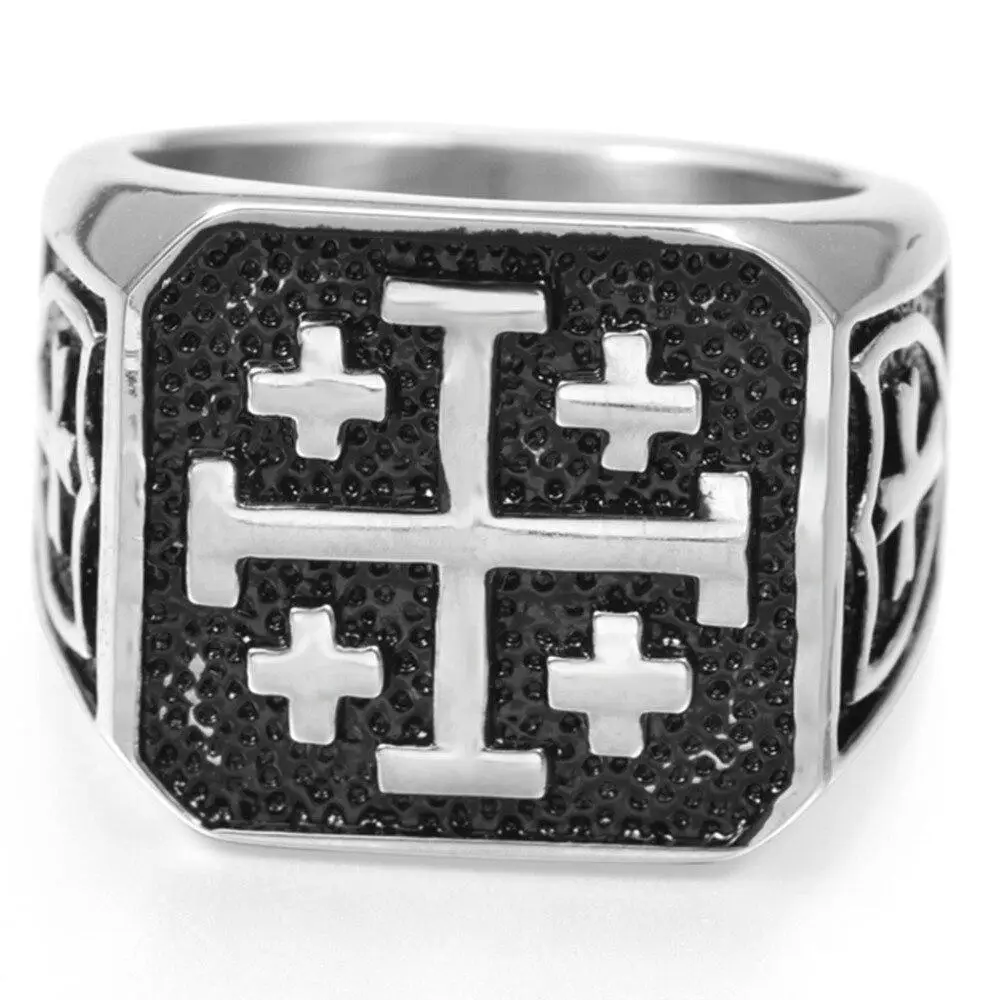 BAGUE MILITAIRE - CROISADE (ARGENT) - Image 2