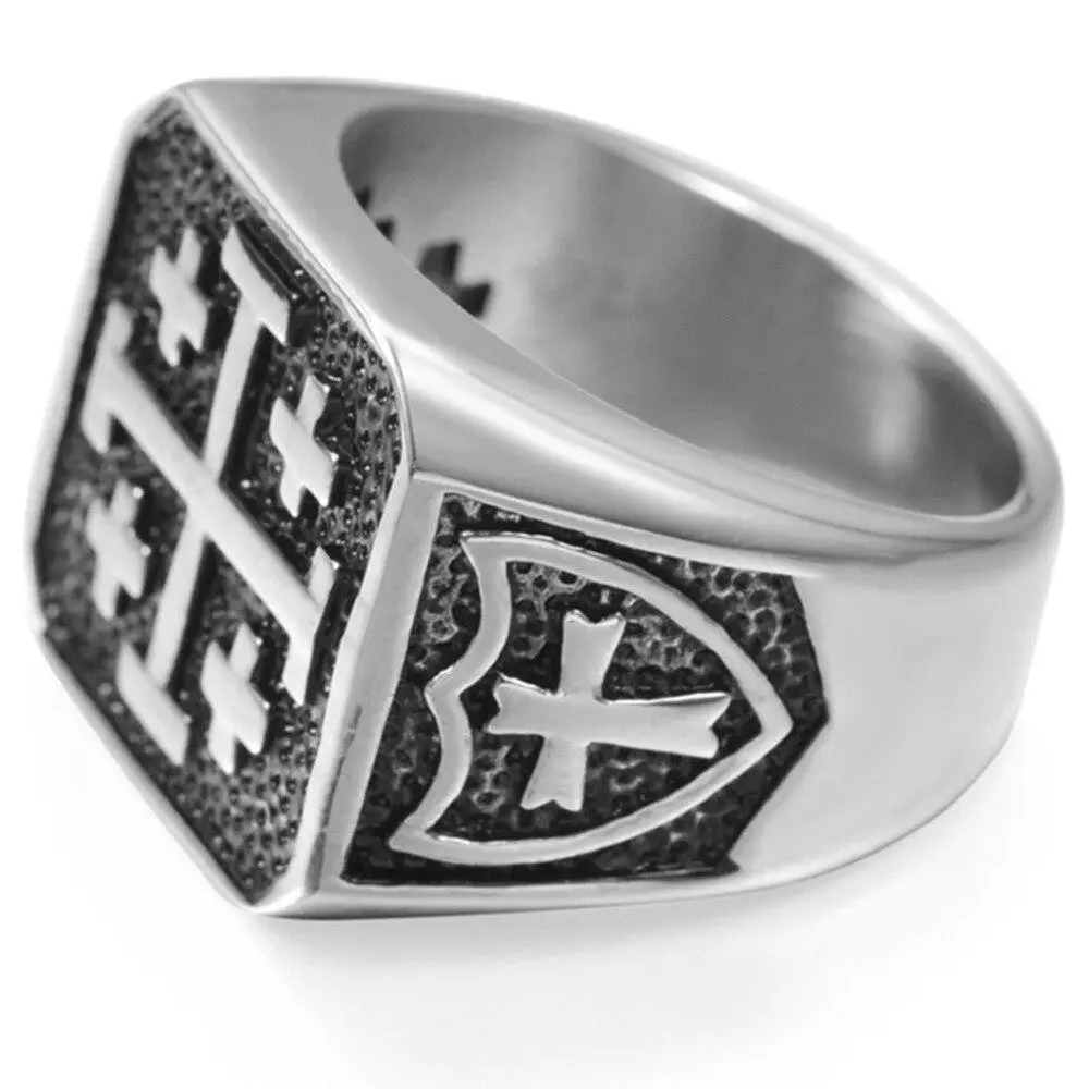 BAGUE MILITAIRE - CROISADE (ARGENT) - Image 3