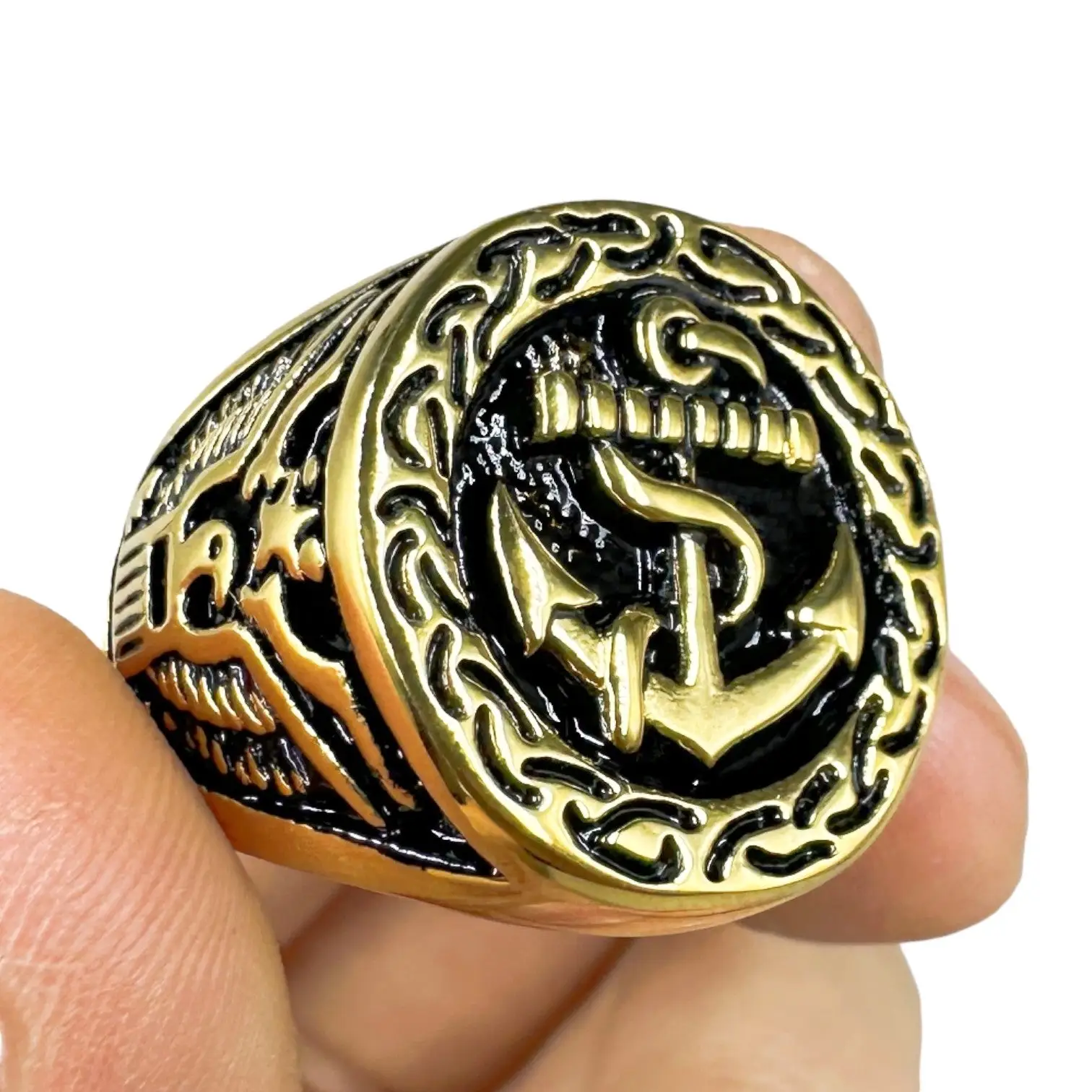 BAGUE MILITAIRE - GÉNÉRAL AMÉRICAIN (OR) - Image 4