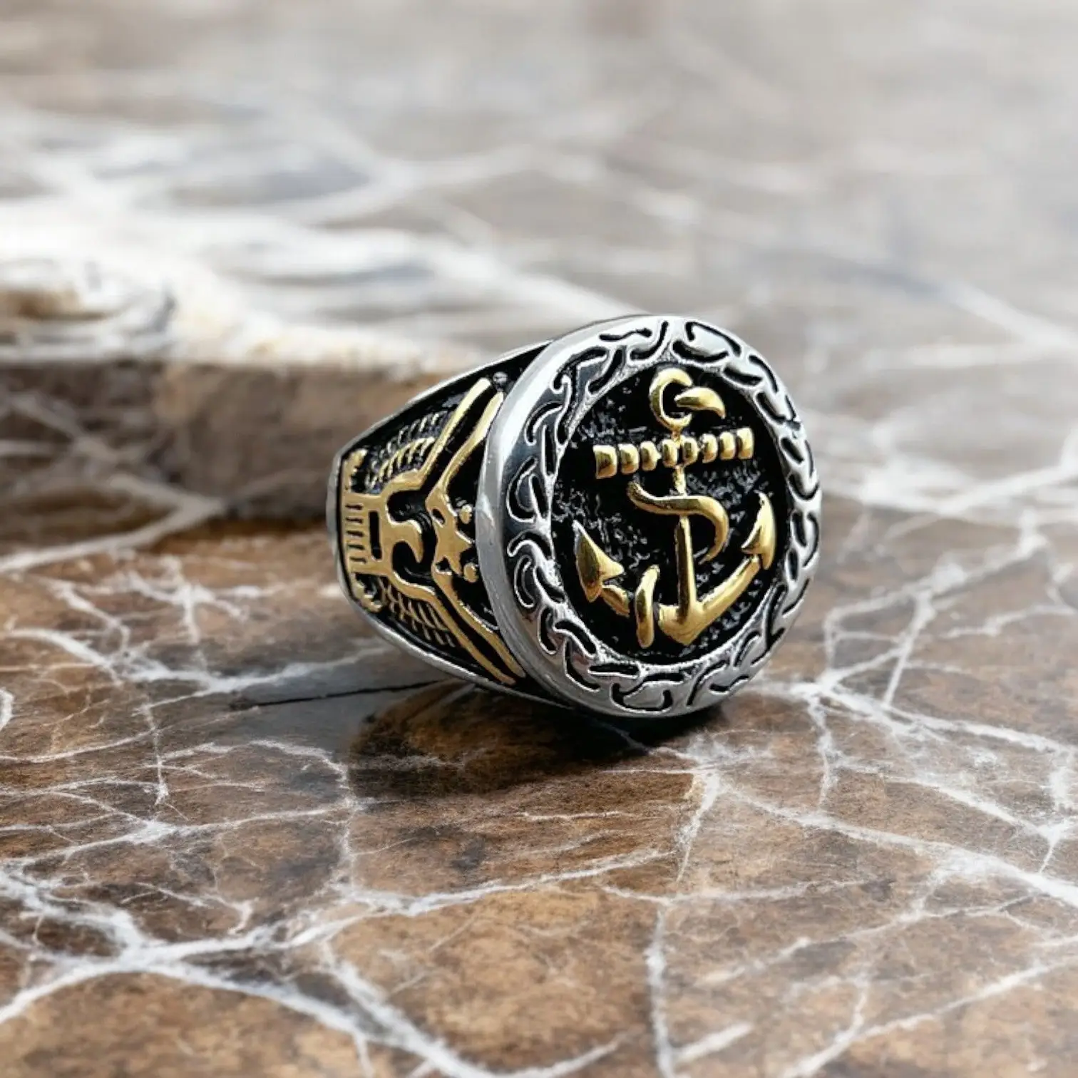 BAGUE MILITAIRE - GÉNÉRAL AMÉRICAIN (OR) - Image 8