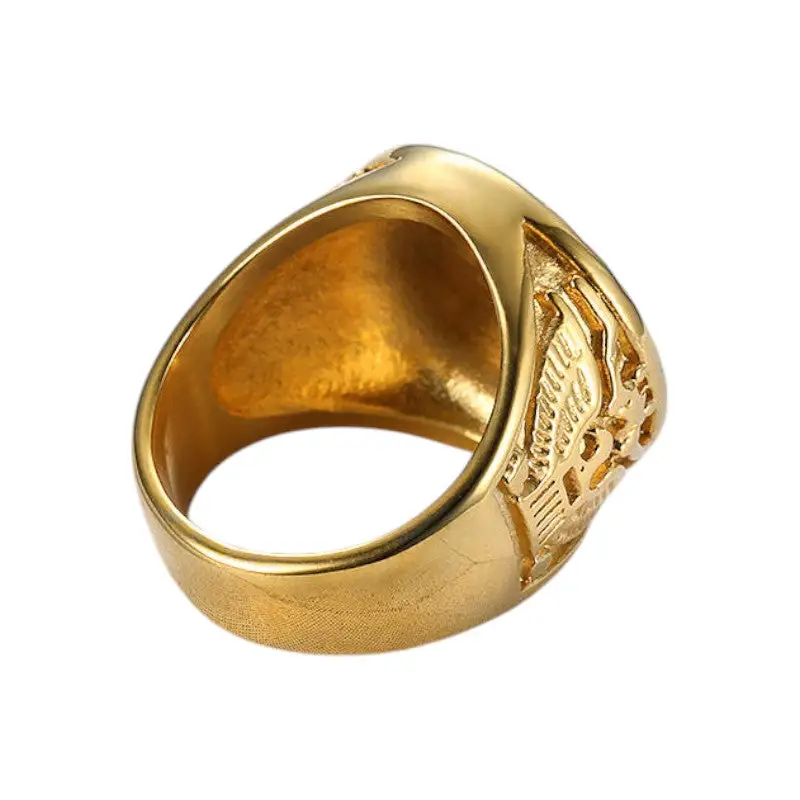BAGUE MILITAIRE MARINE AMÉRICAINE (OR) - Image 5