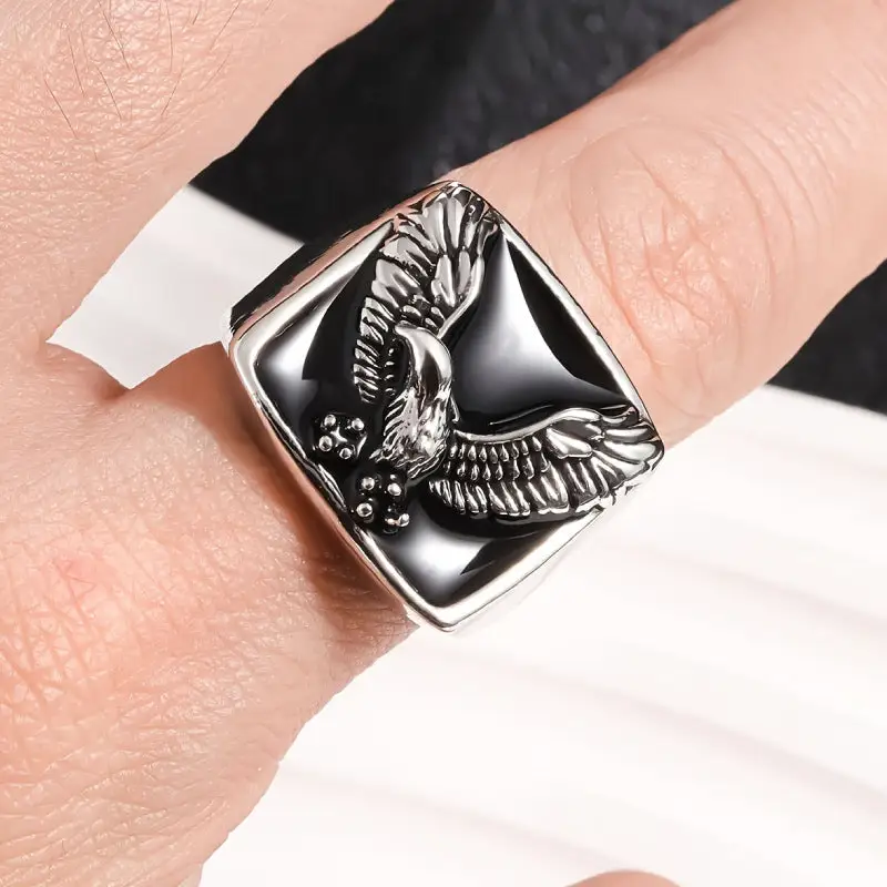 BAGUE MILITAIRE MARINE FRANCAISE (ARGENT) - Image 5