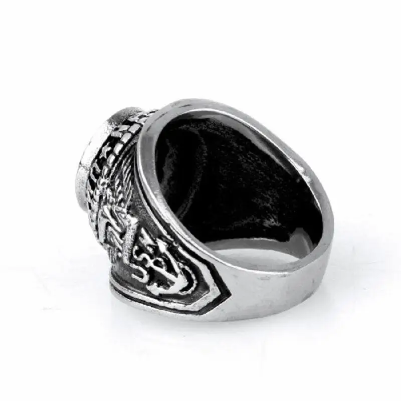 BAGUE MILITAIRE - SAPHIR (ARGENT) - Image 5