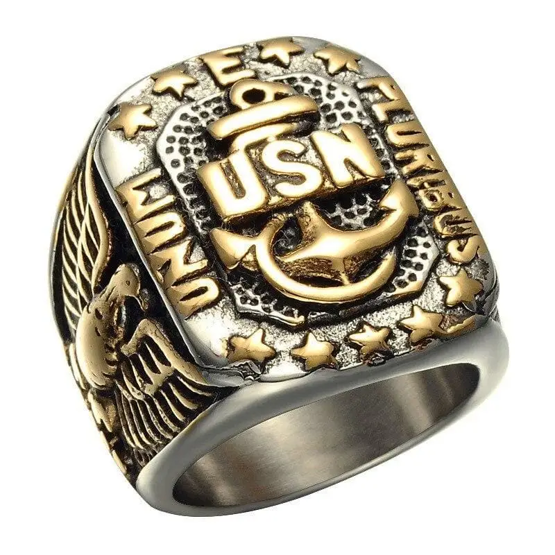 BAGUE MILITAIRE - USN POWER (ARGENT) - Image 5