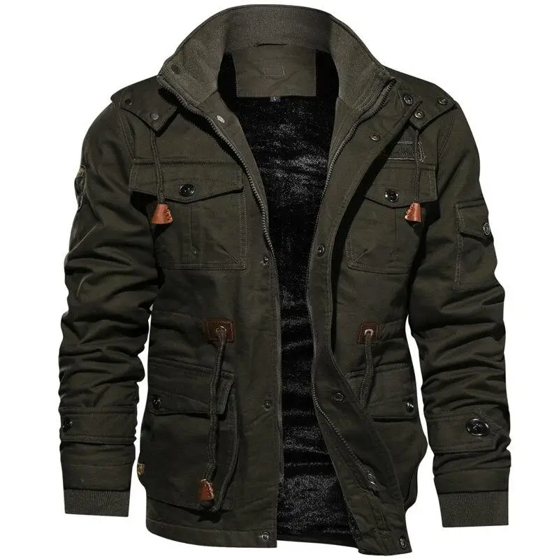 BLOUSON MILITAIRE AVEC FOURRURE INTÉGRÉE - Image 9