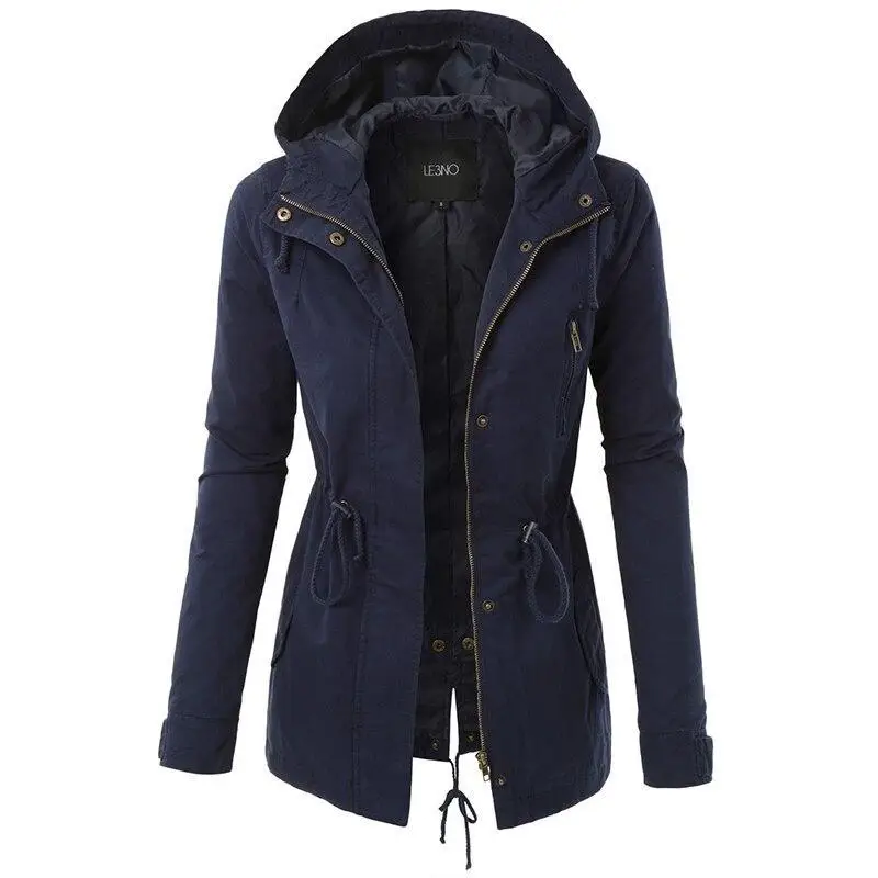 Blouson militaire kaki femme - Image 3