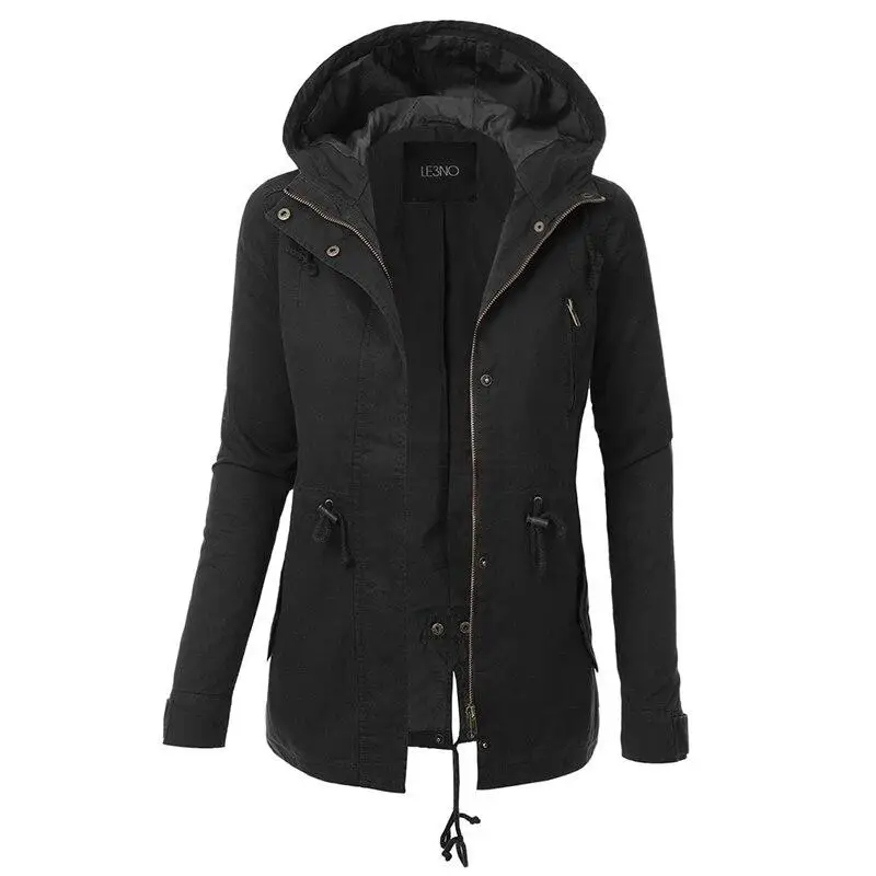 Blouson militaire kaki femme - Image 4