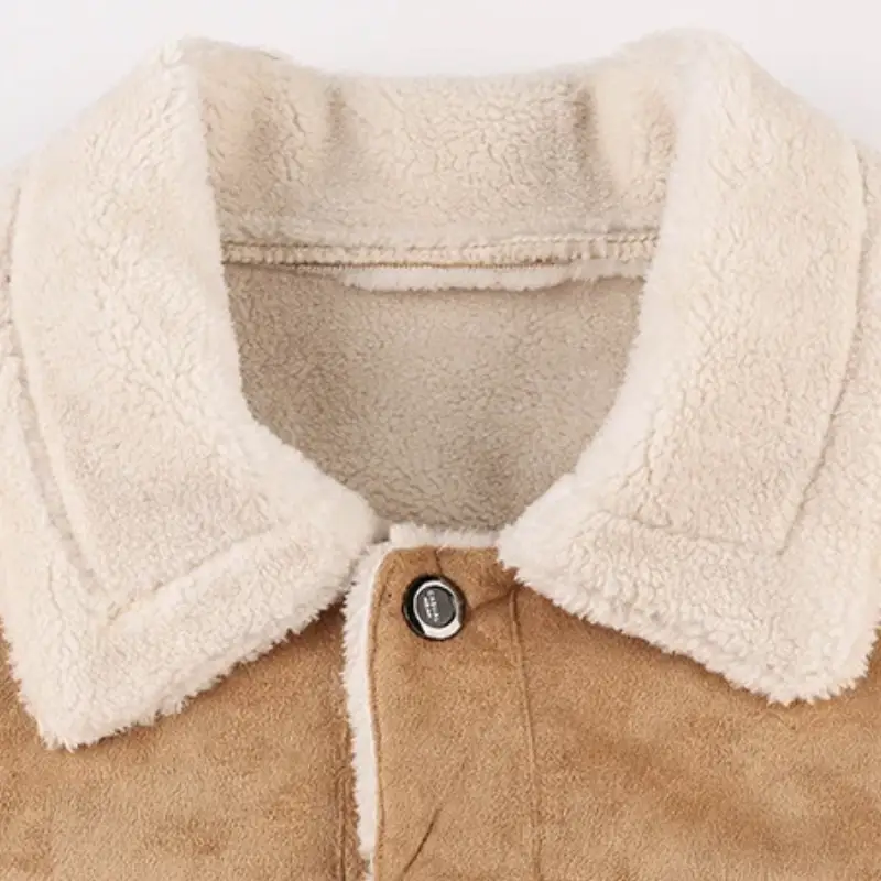 BLOUSON MILITAIRE VINTAGE EFFET CUIR - Image 4