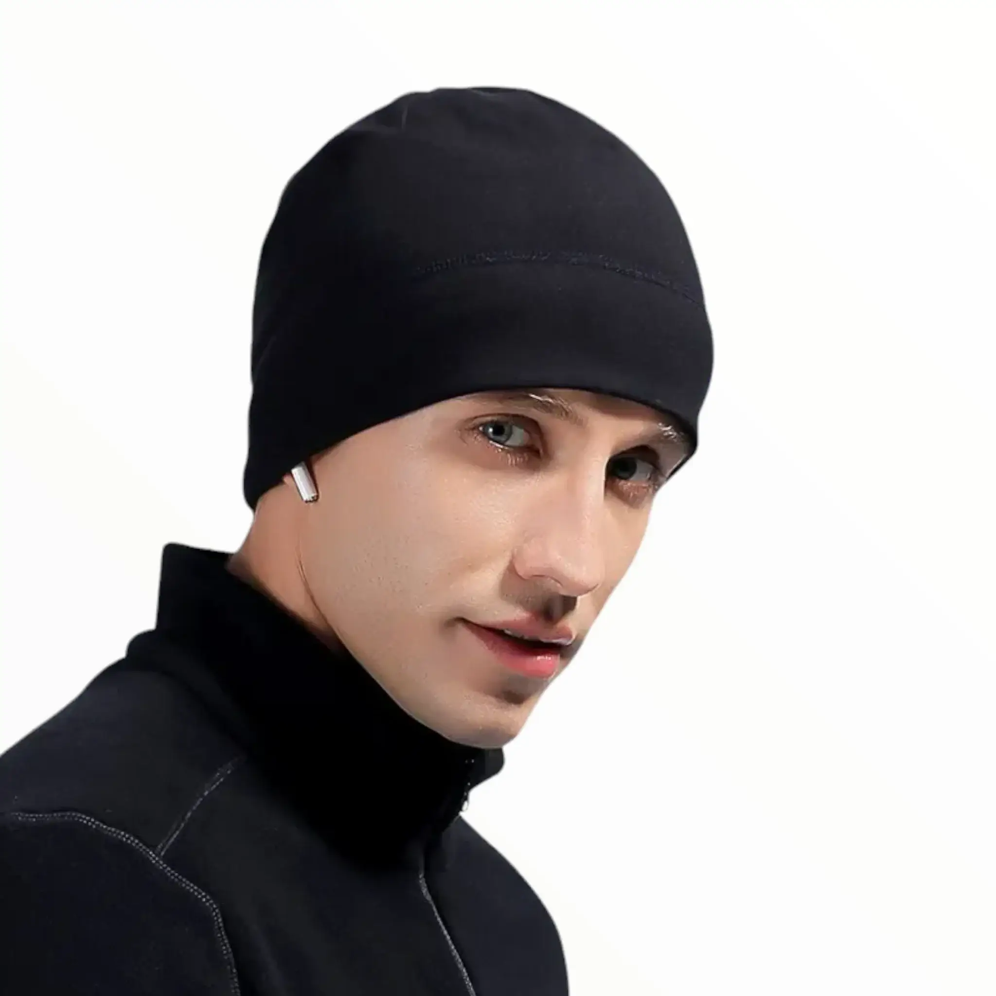 Bonnet militaire noir - Image 4