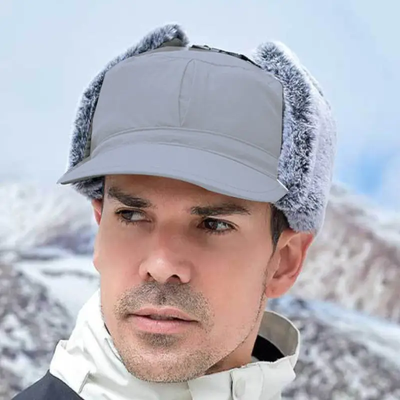 Casquette randonnée hiver avec fourrure - Image 18