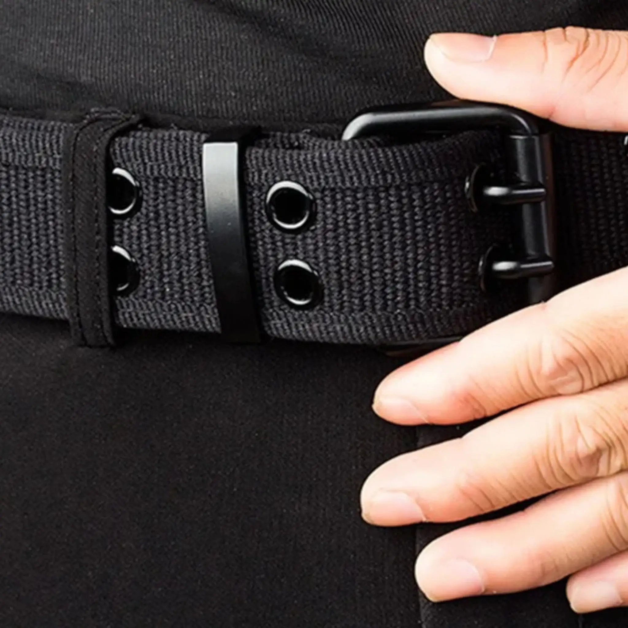 Ceinture homme toile militaire - Image 5