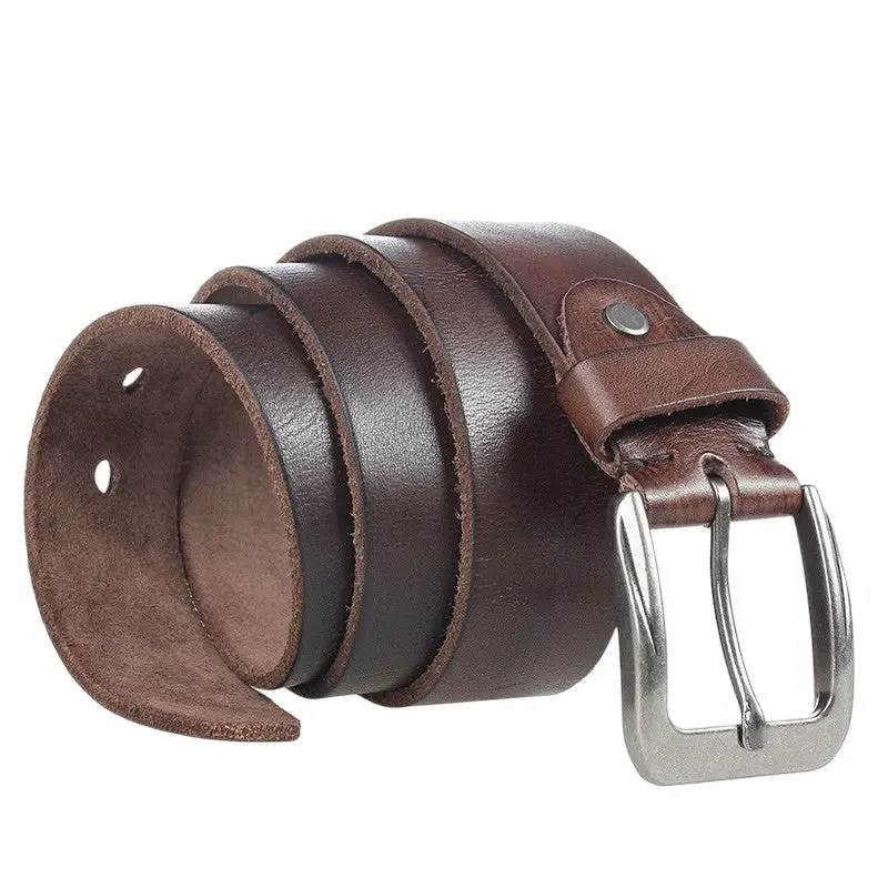 Ceinture militaire cuir marron - Image 2