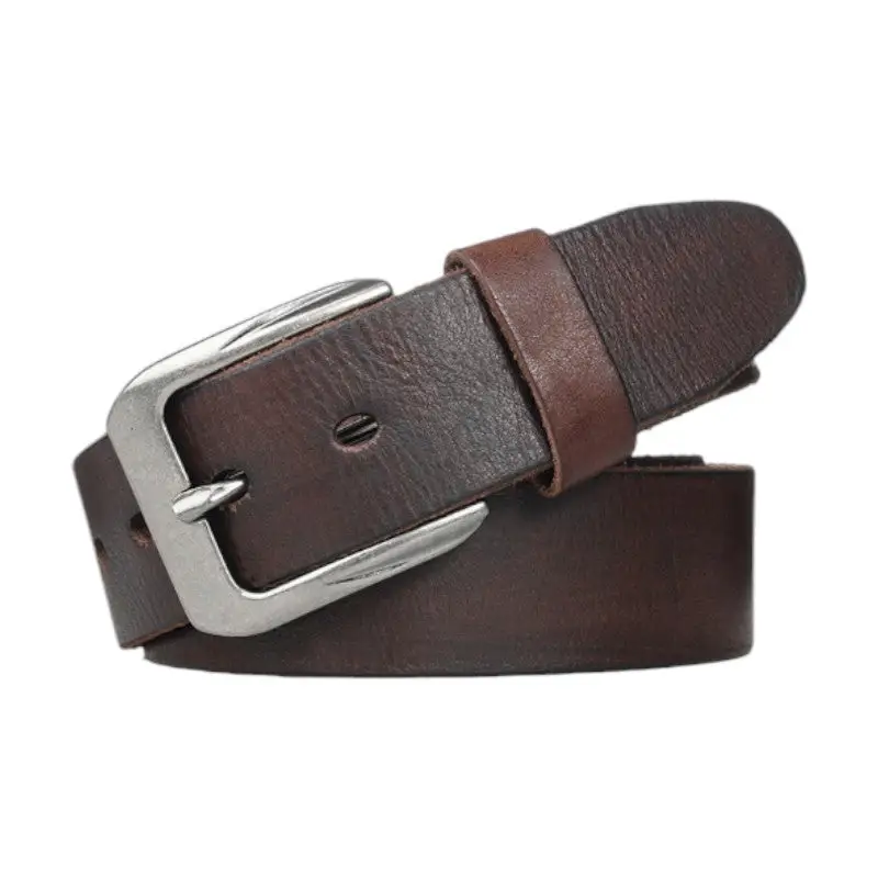 Ceinture militaire cuir marron - Image 3