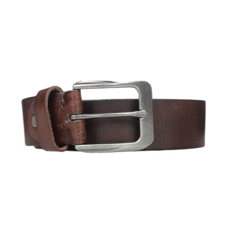 Ceinture militaire cuir marron - Image 4