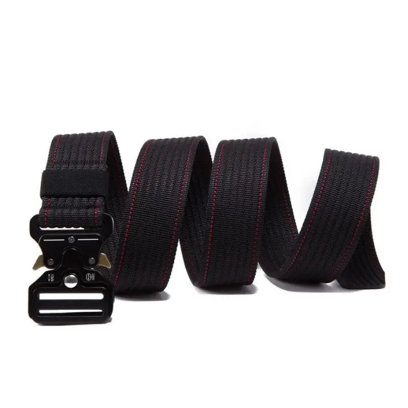 CEINTURE MILITAIRE EN NYLON ROUGE - Image 5