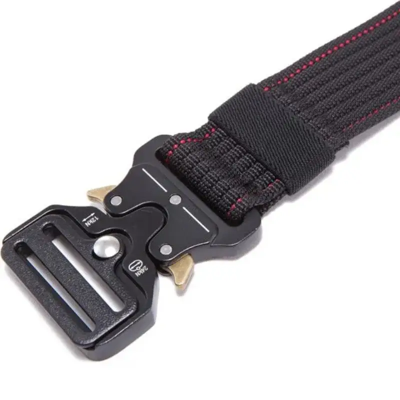 CEINTURE MILITAIRE EN NYLON ROUGE - Image 6