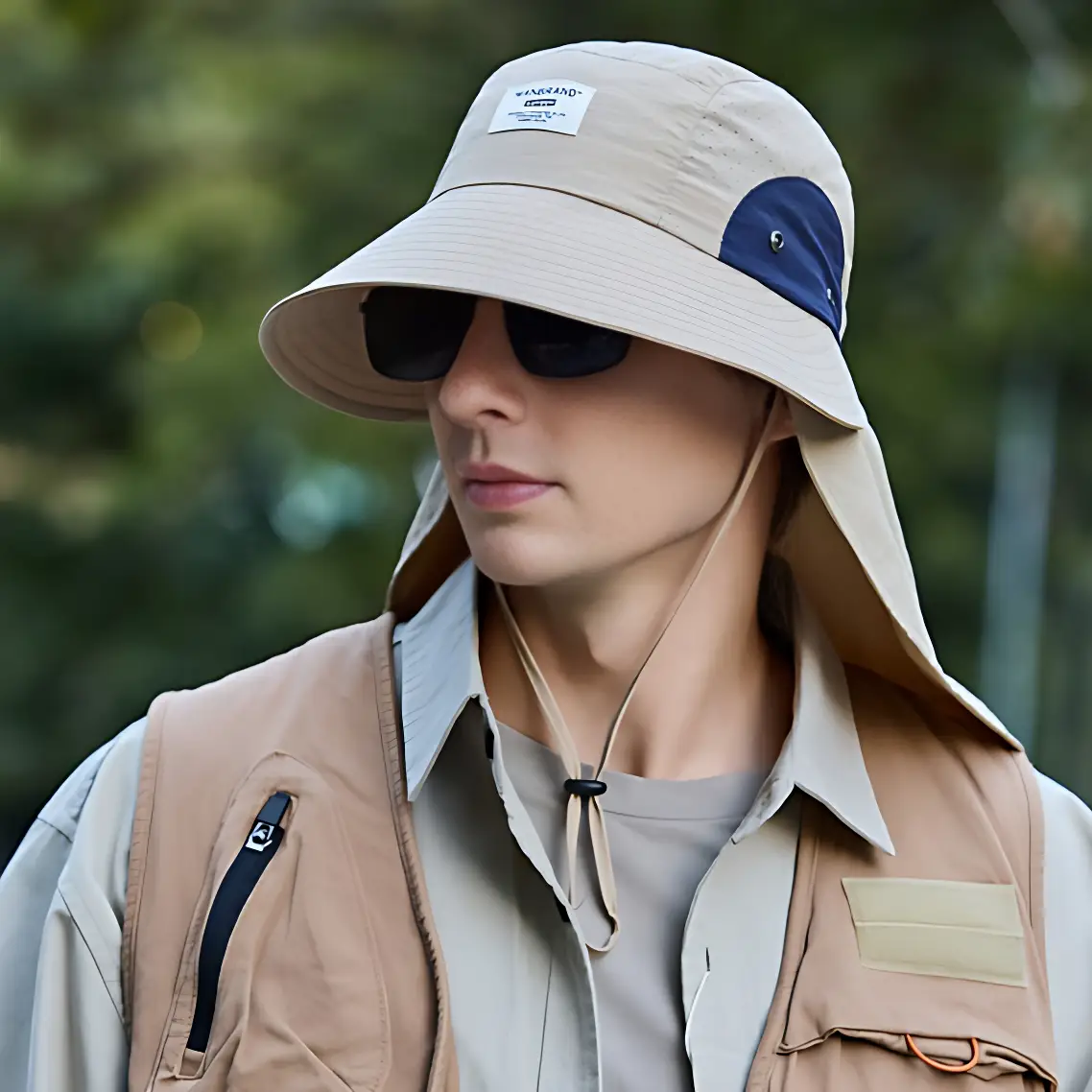 Chapeau anti uv protection cou randonnée - Image 13