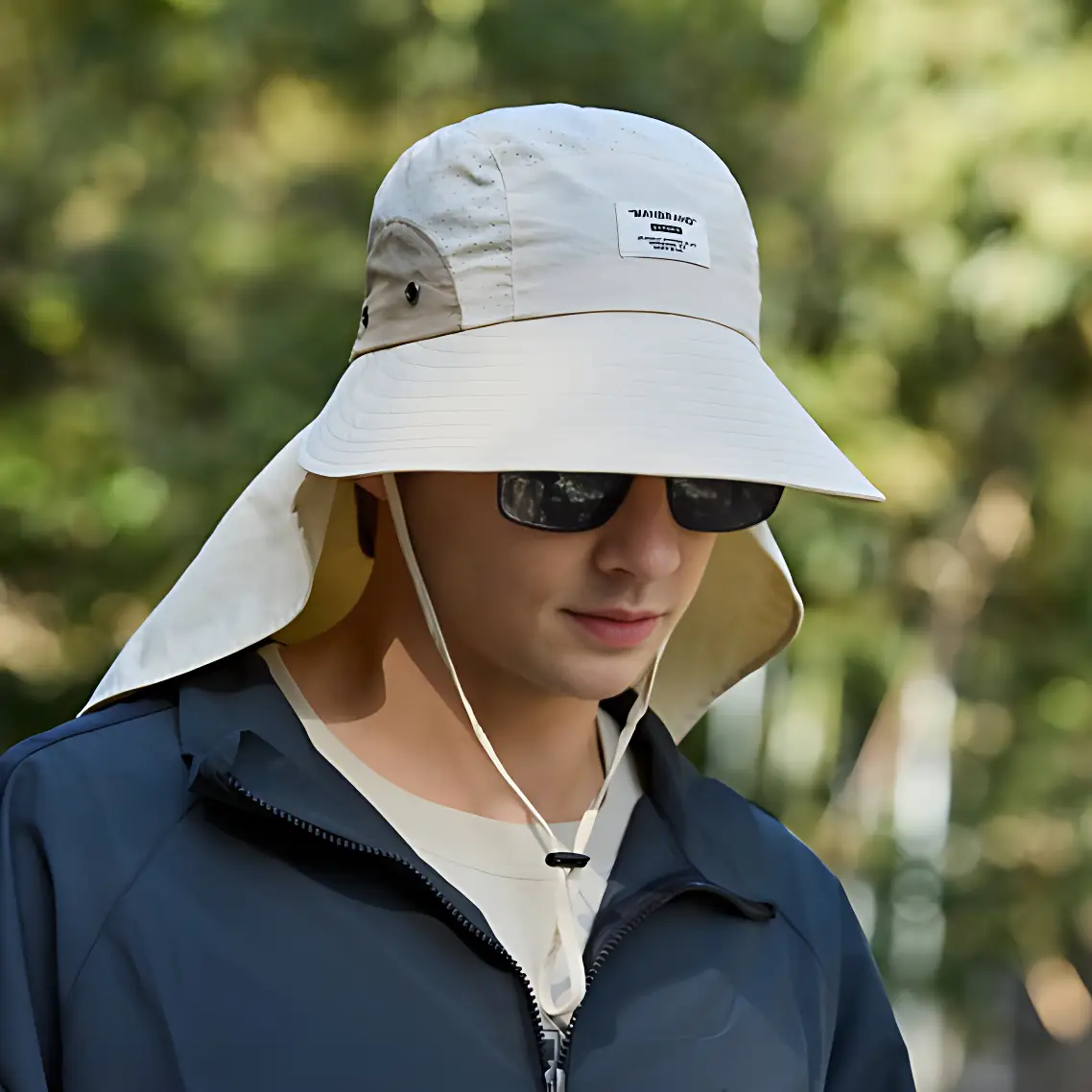 Chapeau anti uv protection cou randonnée - Image 2