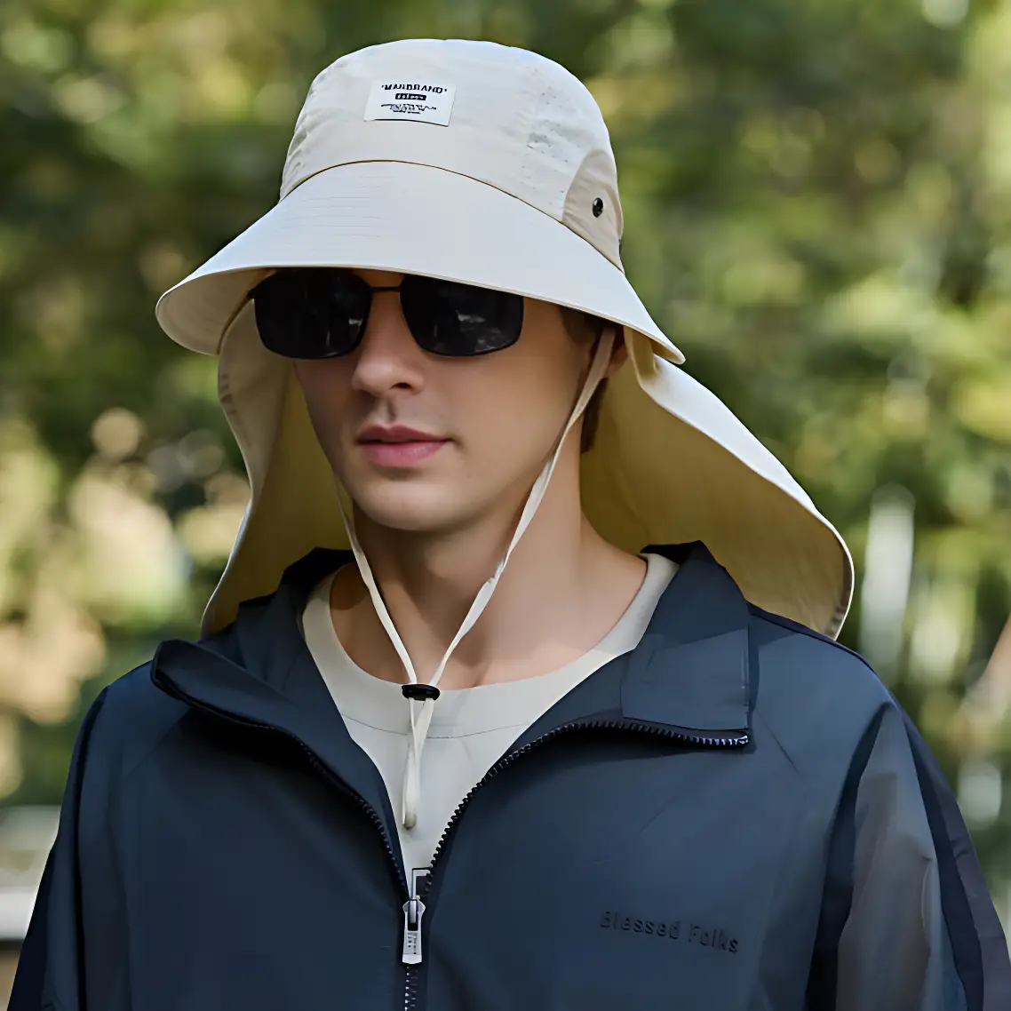 Chapeau anti uv protection cou randonnée - Image 3