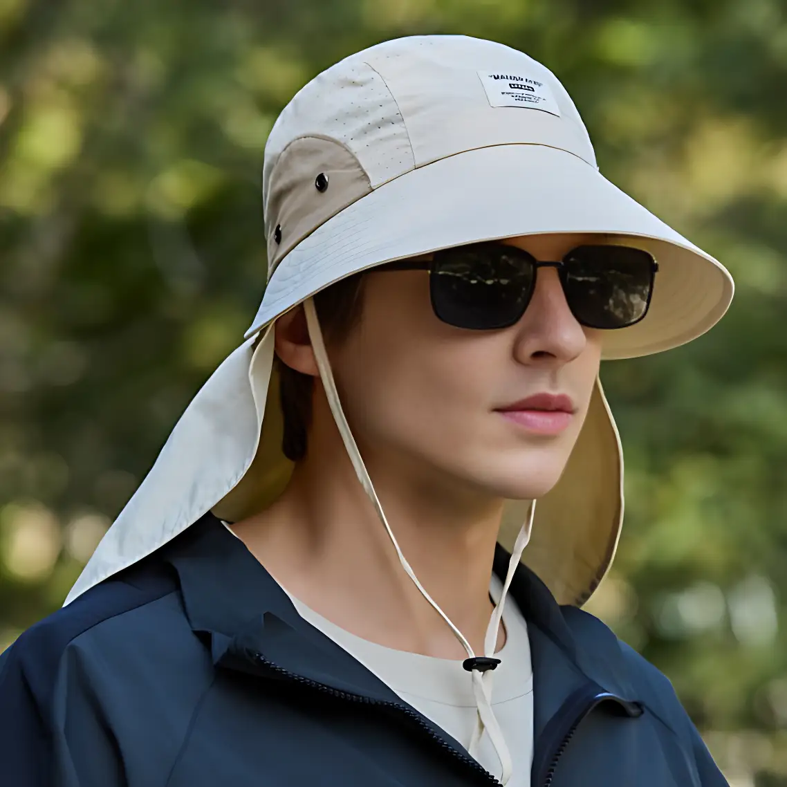Chapeau anti uv protection cou randonnée - Image 4
