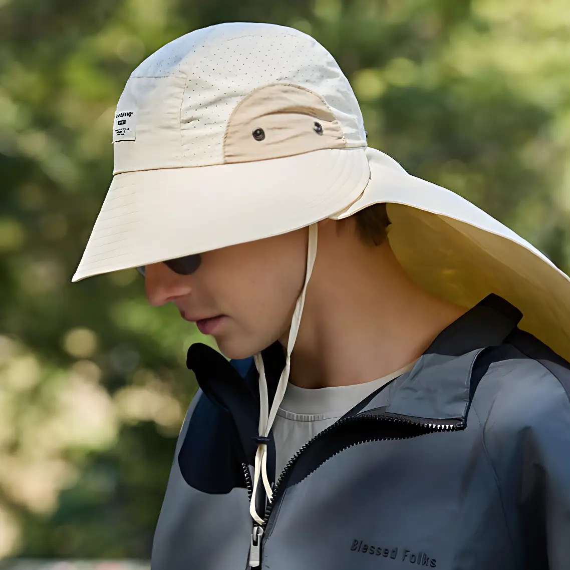 Chapeau anti uv protection cou randonnée - Image 5