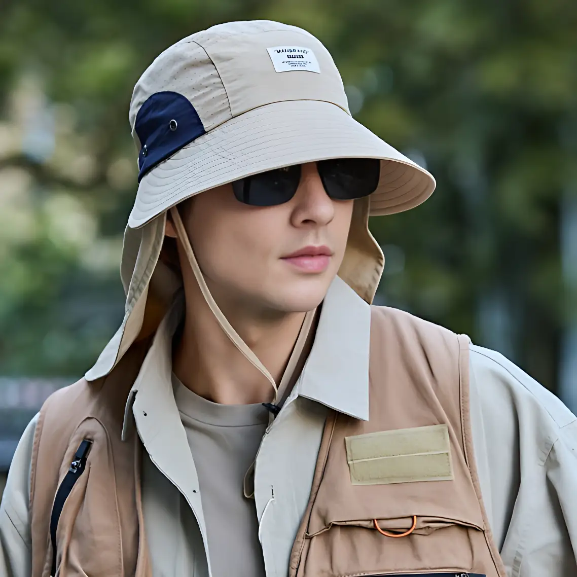 Chapeau anti uv protection cou randonnée - Image 7