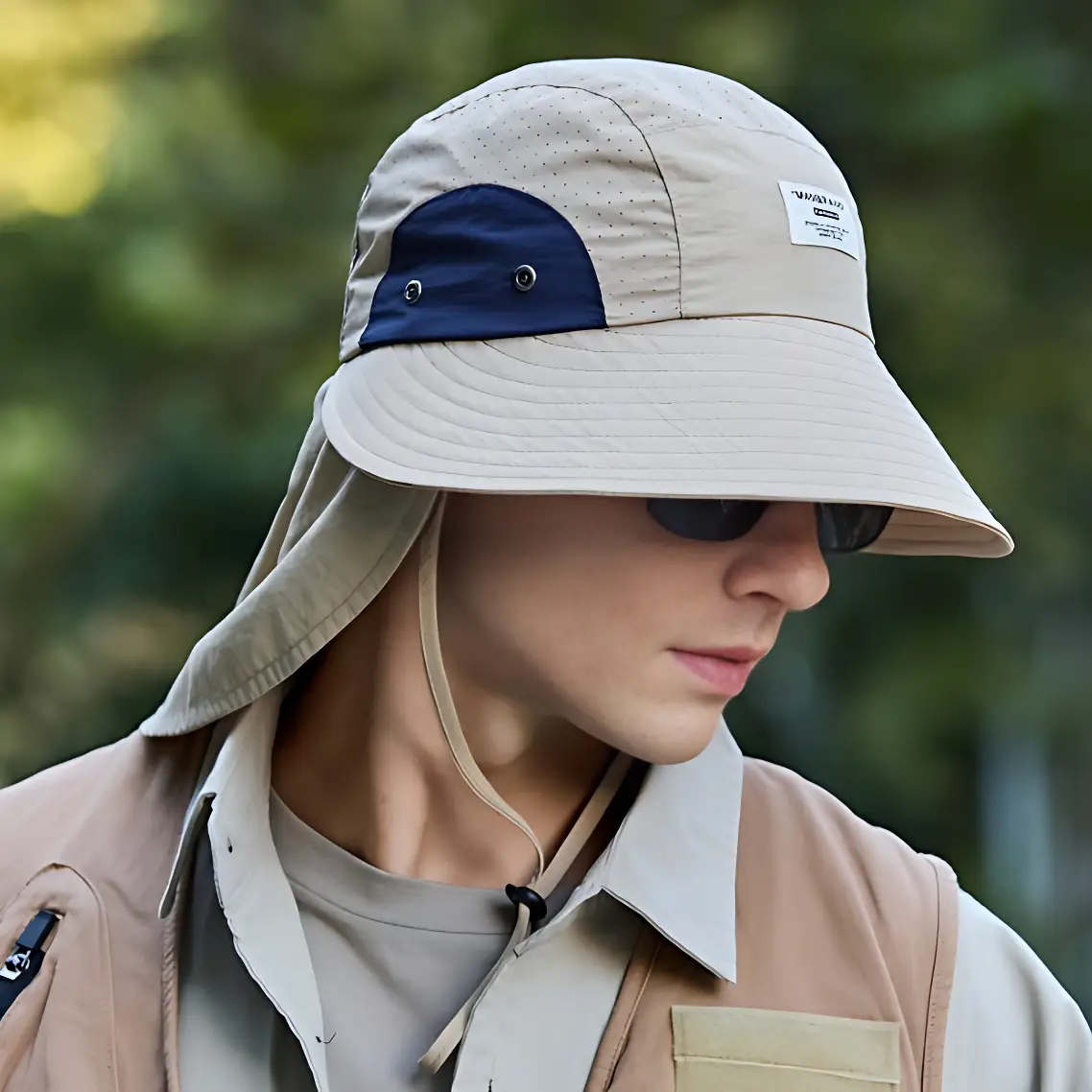 Chapeau anti uv protection cou randonnée - Image 9