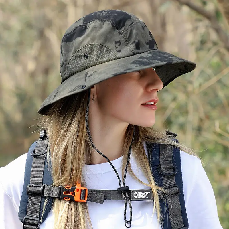 Chapeau de brousse camouflage femme - Image 9