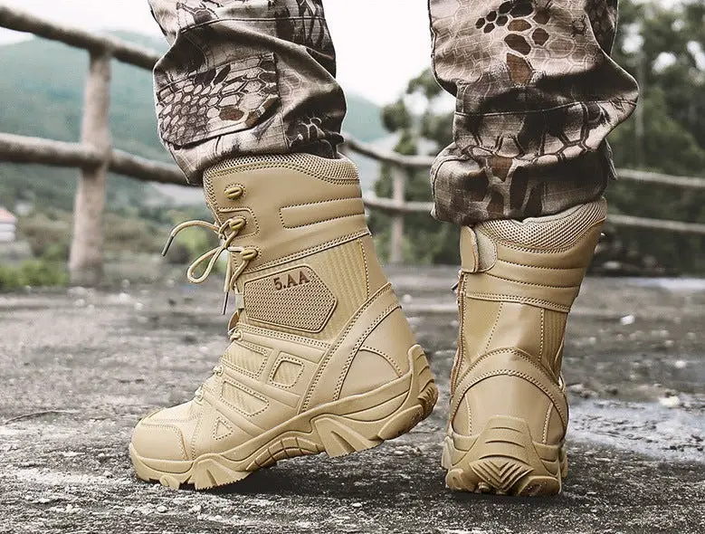 CHAUSSURE MILITAIRE MONTANTE EN CUIRE - Image 10