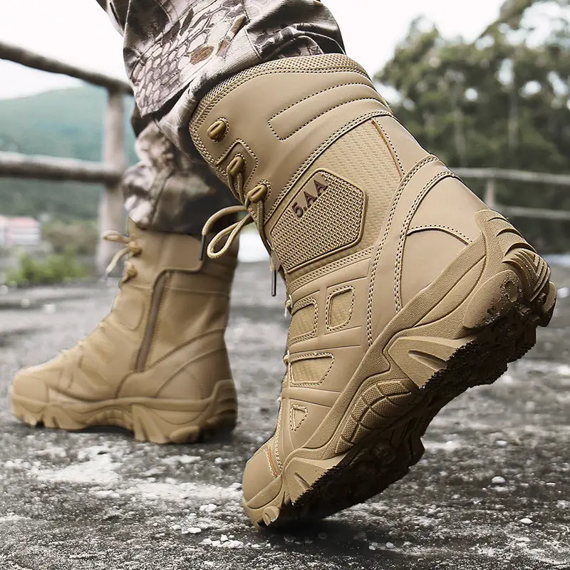 CHAUSSURE MILITAIRE MONTANTE EN CUIRE - Image 4