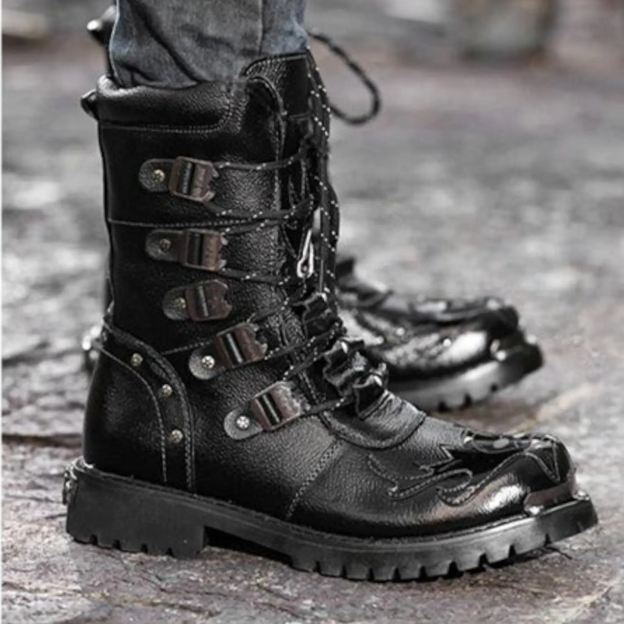 Chaussure rangers femme - Image 8
