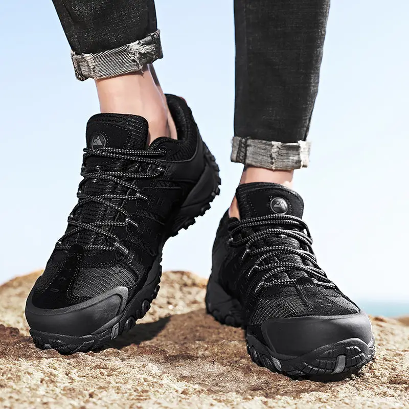 Chaussures basses noires militaires - Image 12