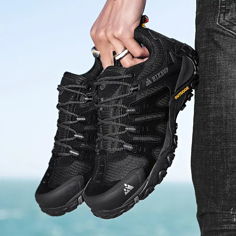 Chaussures basses noires militaires - Image 9
