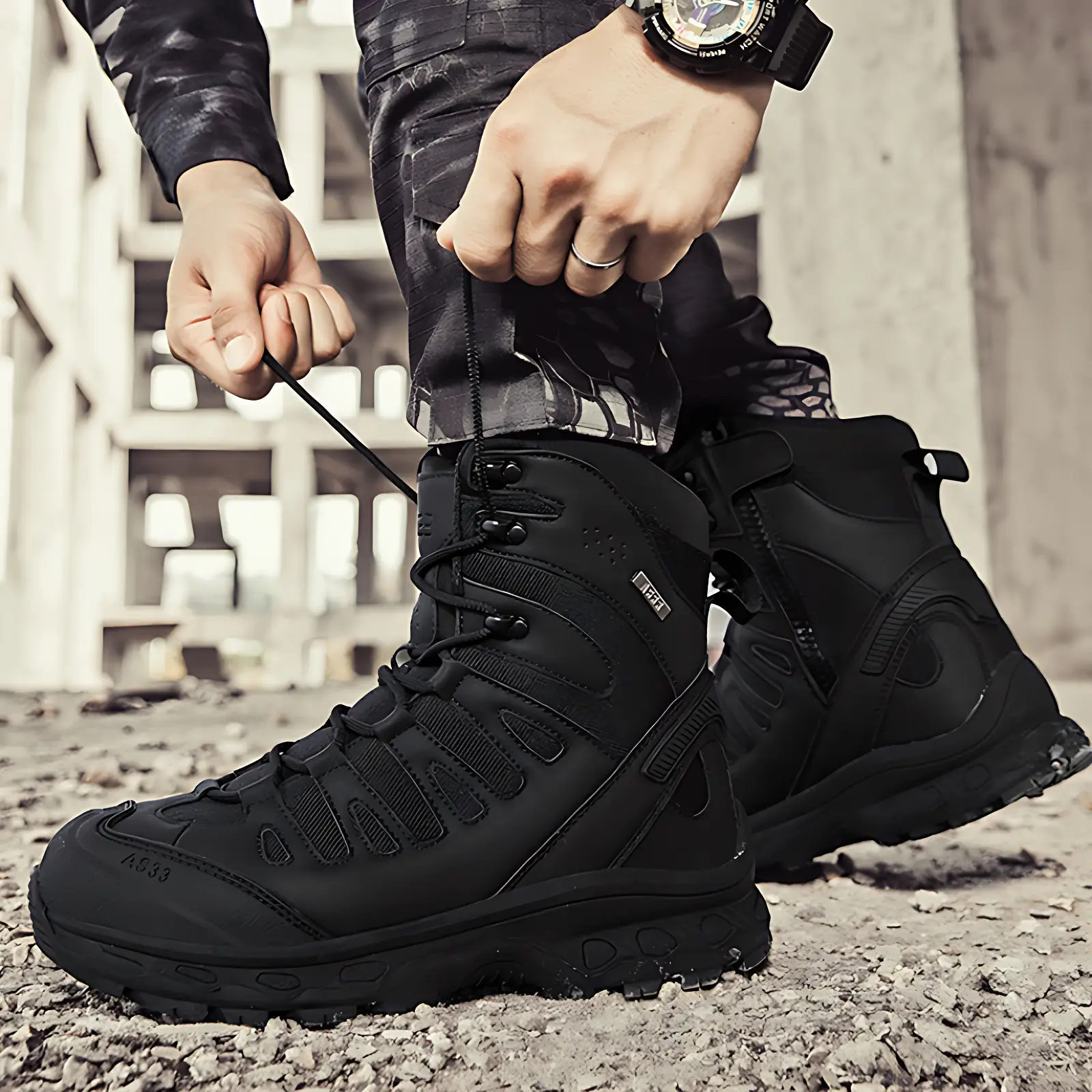 Chaussures militaires homme - Image 3