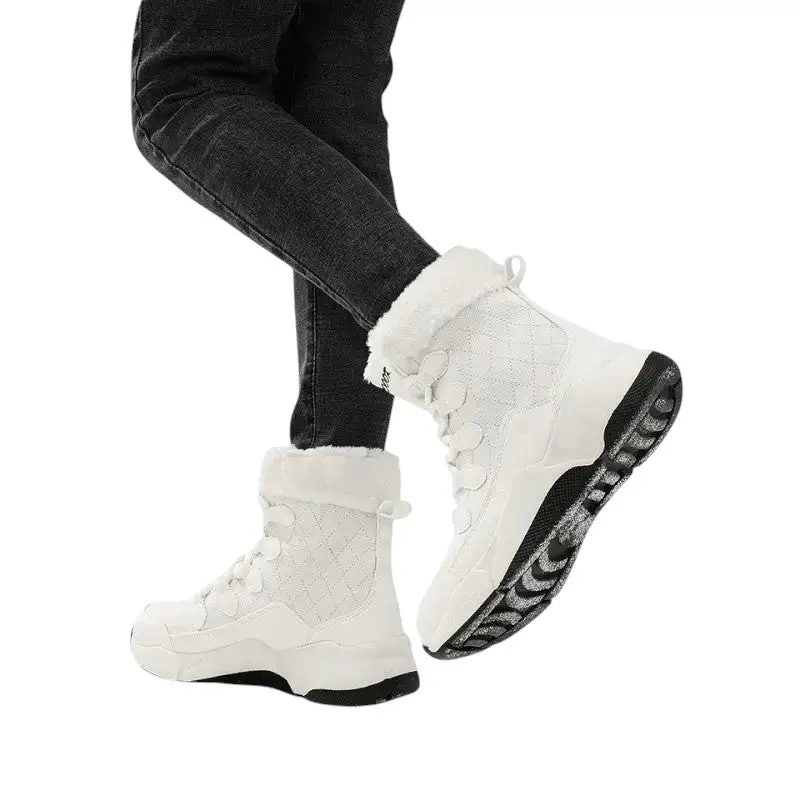 Chaussures noires fourrées femme grand froid - Image 15