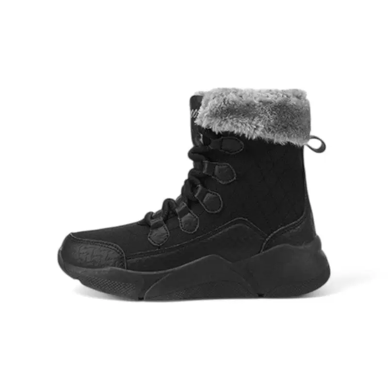 Chaussures noires fourrées femme grand froid - Image 5