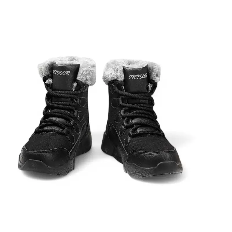 Chaussures noires fourrées femme grand froid - Image 8