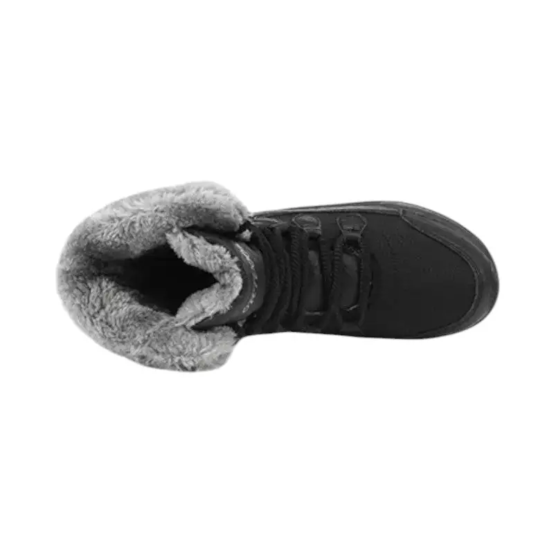 Chaussures noires fourrées femme grand froid - Image 9