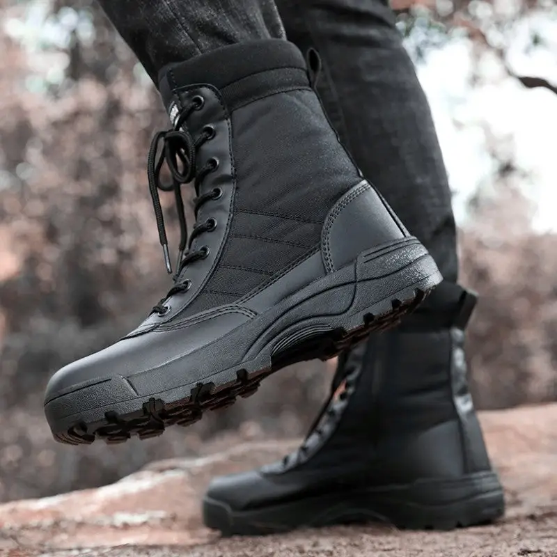 Chaussures noires militaires - Image 14