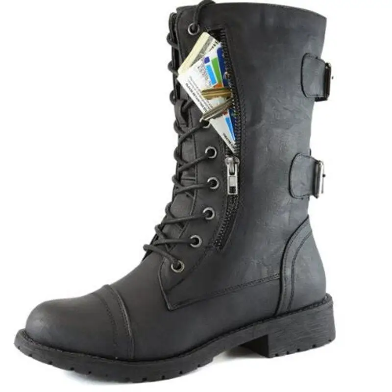 Chaussures style rangers femme - Image 2