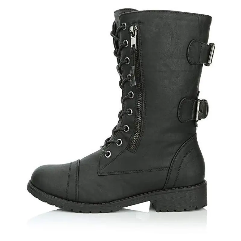 Chaussures style rangers femme - Image 4
