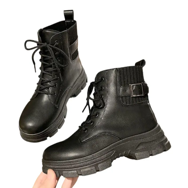 Chaussures type rangers femme - Image 19