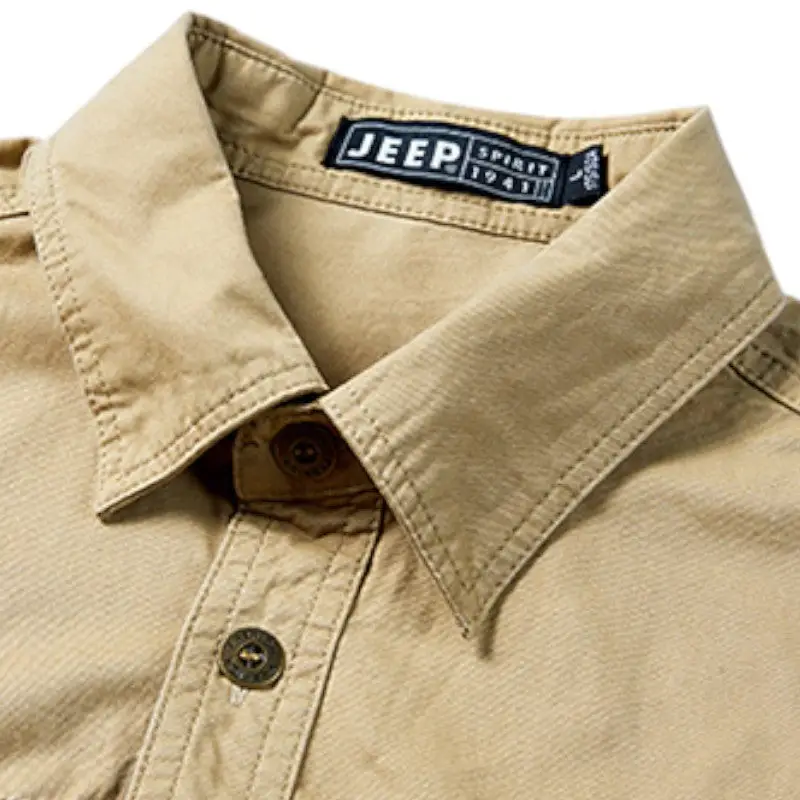 Chemise homme style militaire - Image 12
