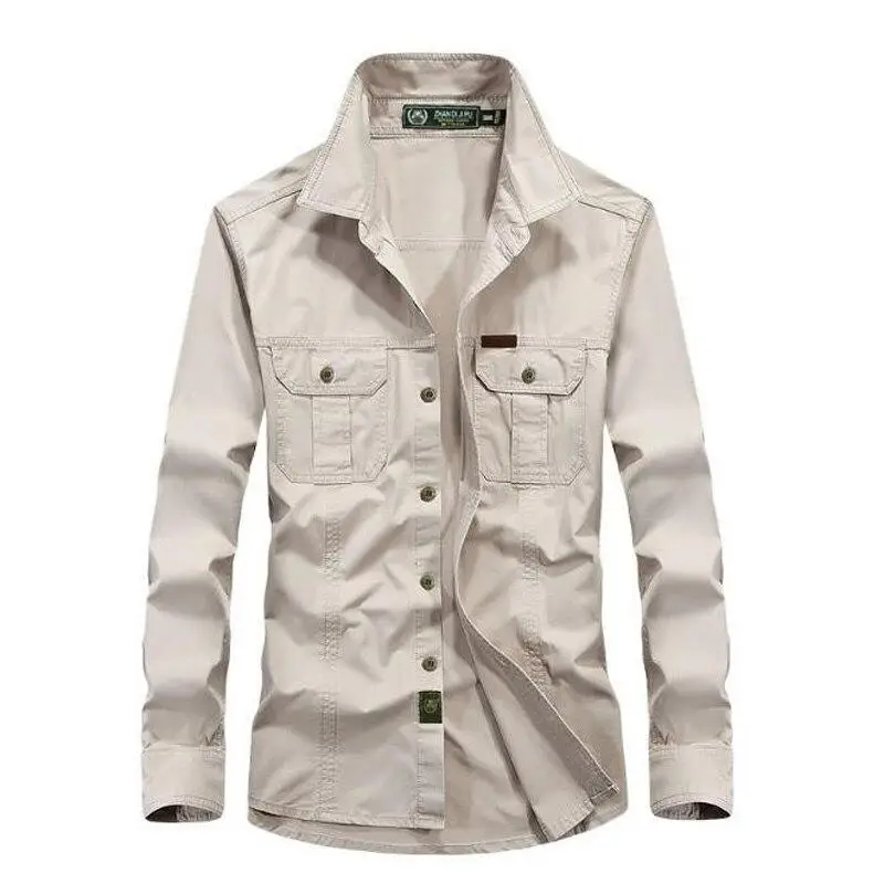Chemise homme style militaire - Image 16