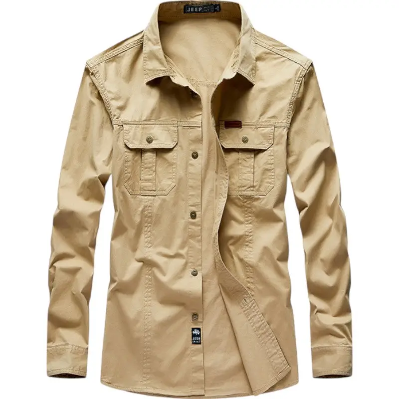 Chemise homme style militaire - Image 8